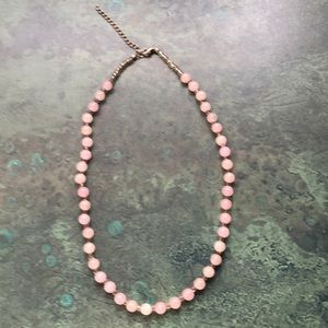 Rose Quartz Bead Necklace